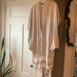 Bujibaja women’s OS white kaftan coverup